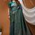 green silk blend jacquard weaving saree with matching blouse