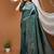 green silk blend jacquard weaving saree with matching blouse