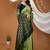 pista green silk blend jacquard weaving saree with matching blouse