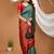sea green silk blend jacquard weaving saree with matching blouse