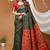 green silk blend jacquard weaving saree with matching blouse