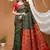 green silk blend jacquard weaving saree with matching blouse