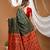 green silk blend jacquard weaving saree with matching blouse