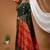 green silk blend jacquard weaving saree with matching blouse