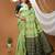 pista silk blend jacquard weaving saree with matching blouse