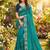 rama georgette embroidered work saree with blouse
