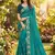 rama georgette embroidered work saree with blouse