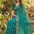 rama georgette embroidered work saree with blouse