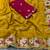 yellow georgette embroidered work saree with blouse