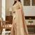 beige silk blend zari woven saree with un-stitched blouse