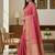 pink silk blend zari woven saree with un-stitched blouse