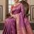 purple silk blend zari woven saree with un-stitched blouse
