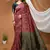 magenta silk blend woven work saree with blouse