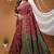magenta silk blend woven work saree with blouse