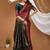 magenta silk blend woven work saree with blouse