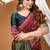 magenta silk blend woven work saree with blouse