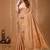beige silk blend zari woven women's saree with blouse