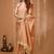 beige silk blend zari woven women's saree with blouse