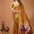 mustard silk blend zari woven sarees