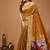 mustard silk blend zari woven sarees