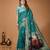 sky blue silk blend zari woven sarees