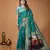 sky blue silk blend zari woven sarees