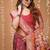 peach silk blend zari woven sarees