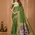 green silk blend zari woven sarees