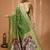 green silk blend zari woven sarees