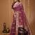 wine silk blend zari woven sarees