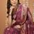 wine silk blend zari woven sarees