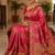 pink silk blend zari woven work sarees