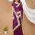 purple georgette embroidered zari work border sarees