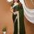 mehendi georgette embroidered zari work border sarees