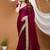 magenta georgette embroidered zari work border sarees