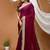 magenta georgette embroidered zari work border sarees