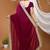 magenta georgette embroidered zari work border sarees