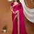 pink georgette embroidered zari work border sarees
