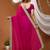 pink georgette embroidered zari work border sarees