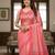 pink silk blend women's zari woven work sarees