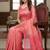 pink silk blend women's zari woven work sarees