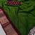 green & purple dola silk blend chex saree with tassels pallu saree