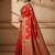 red silk blend zari woven work sarees