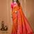 red silk blend zari woven work sarees