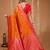 red silk blend zari woven work sarees