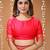 red silk blend zari woven work sarees