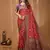 maroon silk blend zari woven work sarees