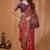 maroon silk blend zari woven work sarees