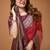 red silk blend zari woven work sarees