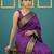 purple soft silk blend with gold zari motifs zari woven saree 